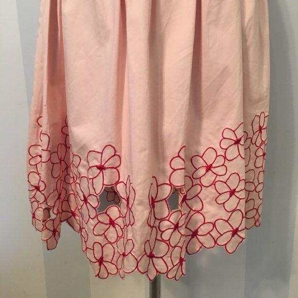 Pink Dress with Embroidered Flowers - Picture 3 of 6